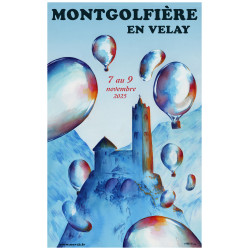 4020 - Affiche Montgolfière en Velay