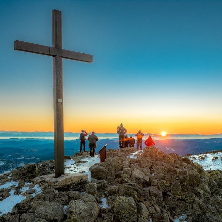 Lever de soleil gourmand au mont Mézenc