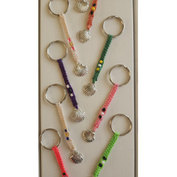 9081 - Porte clefs coquille (diff. couleurs)