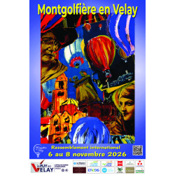 4020 - Affiche Montgolfière en Velay